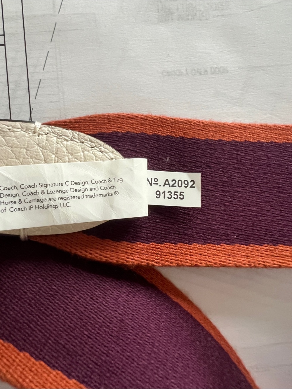 Coach Varsity Strap (only) for use with Emery styles or select Bags with Buckles - Picture 5 of 10